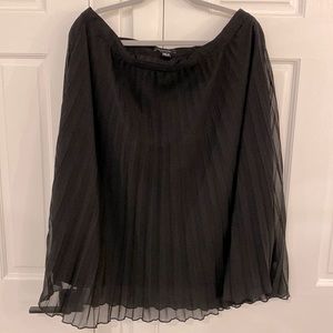 Pleated Midi Skirt